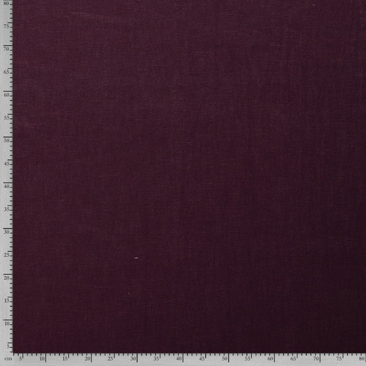 Tissu Lin Lavé - Burgundy