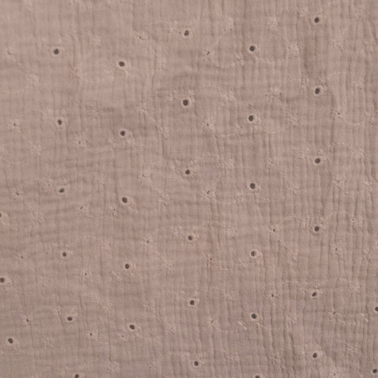 Tissu Double Gaze Brodé - 002