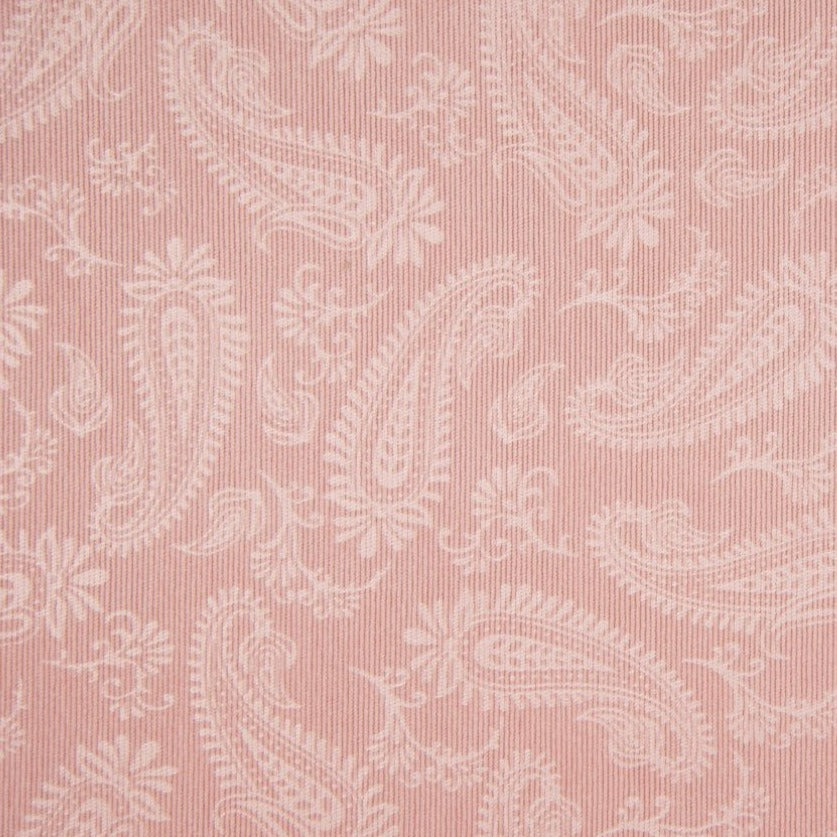 Tissu Velours Côtelé Impression Cachemire - 012