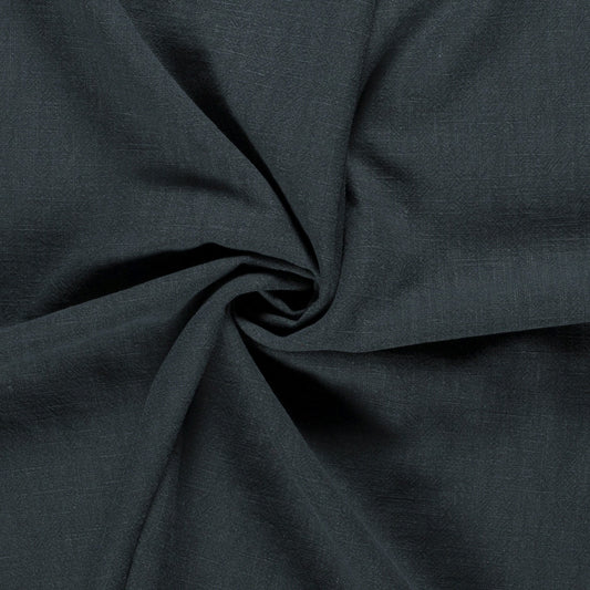 Tissu Lin Lavé - Night Blue