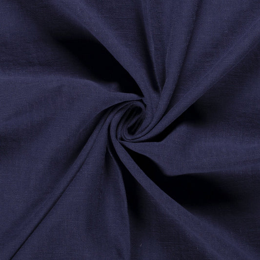 Tissu Lin Lavé - Smoke Blue