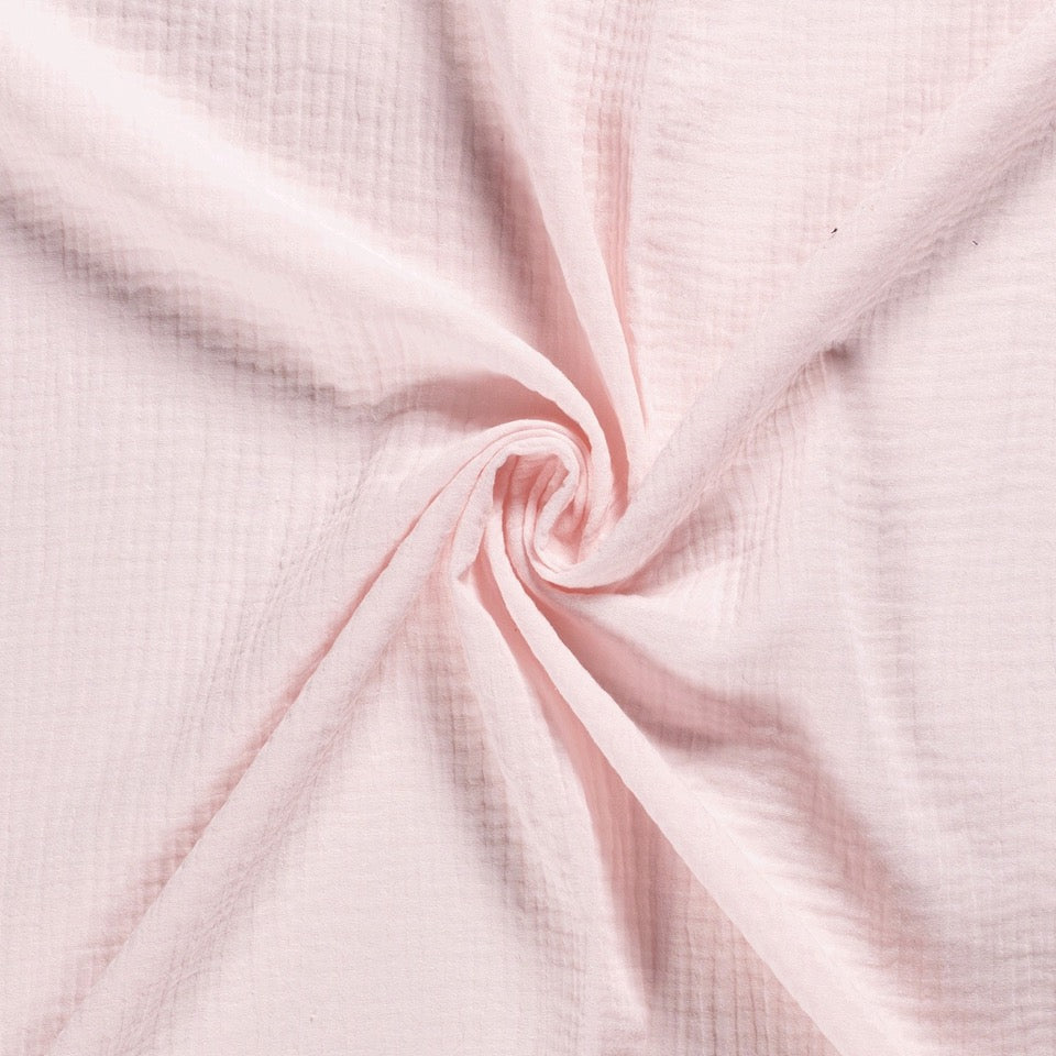 Tissu Double Gaze - Blush