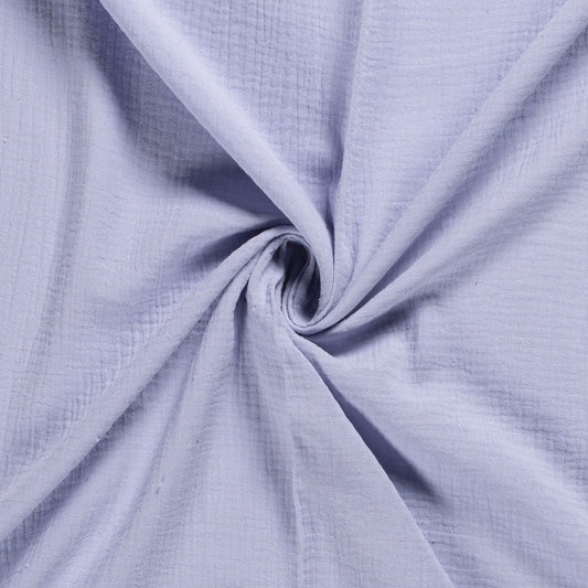 Tissu Double Gaze - Ice blue