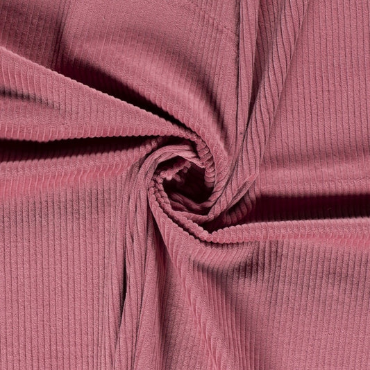 Tissu Velours Côtelé - Rosette