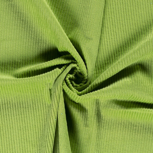 Tissu Velours Côtelé - Kiwi