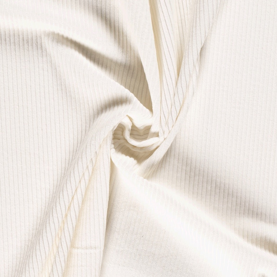 Tissu Velours Côtelé - Ivory