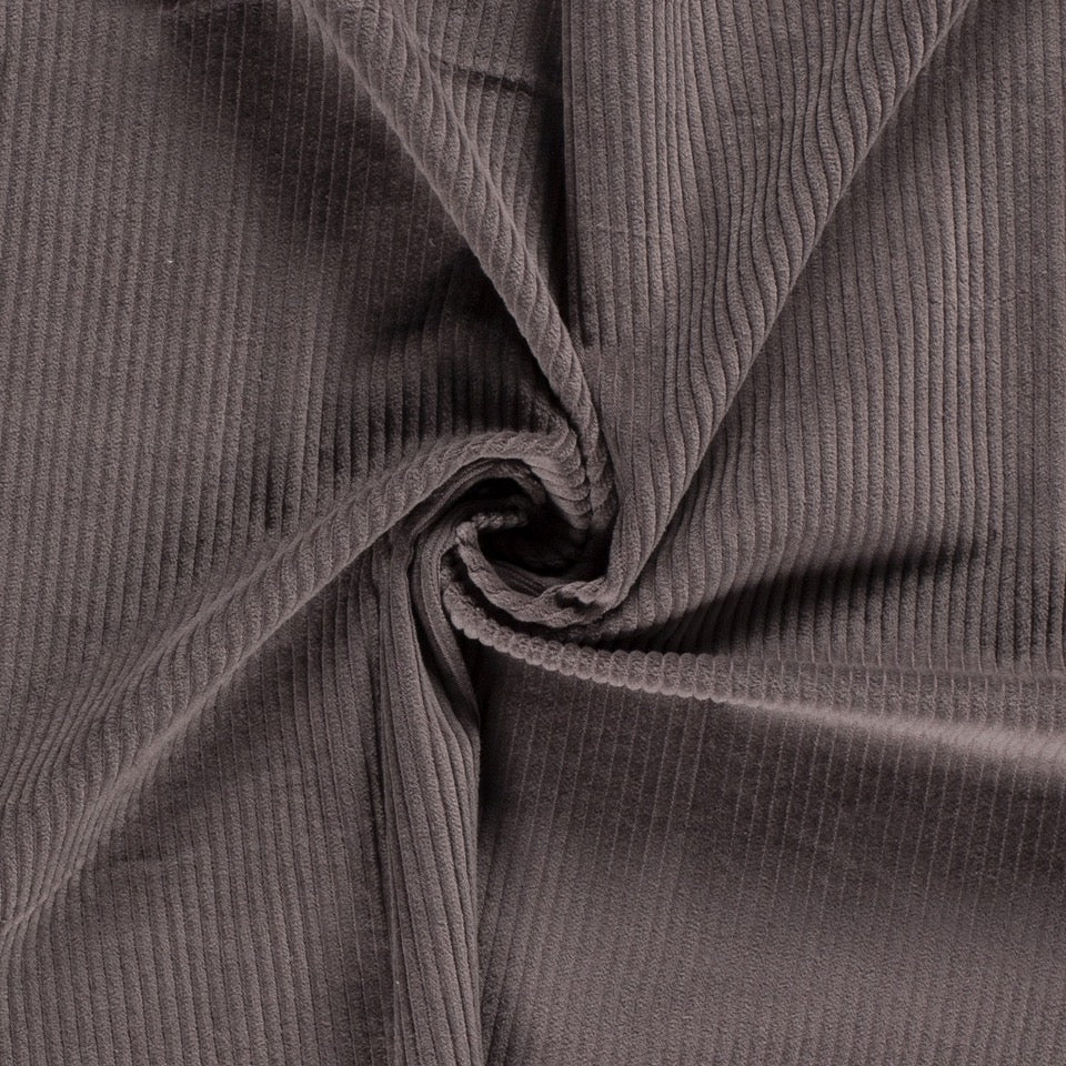 Tissu Velours Côtelé - Taupe