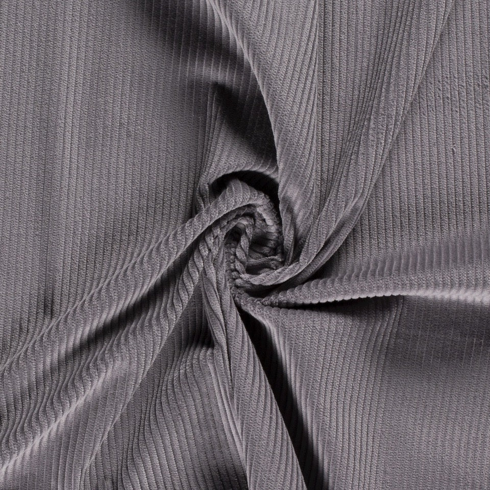 Tissu Velours Côtelé - Grey