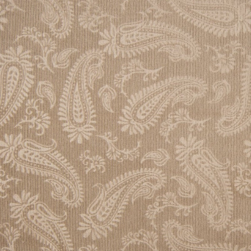 Tissu Velours Côtelé Impression Cachemire - 052