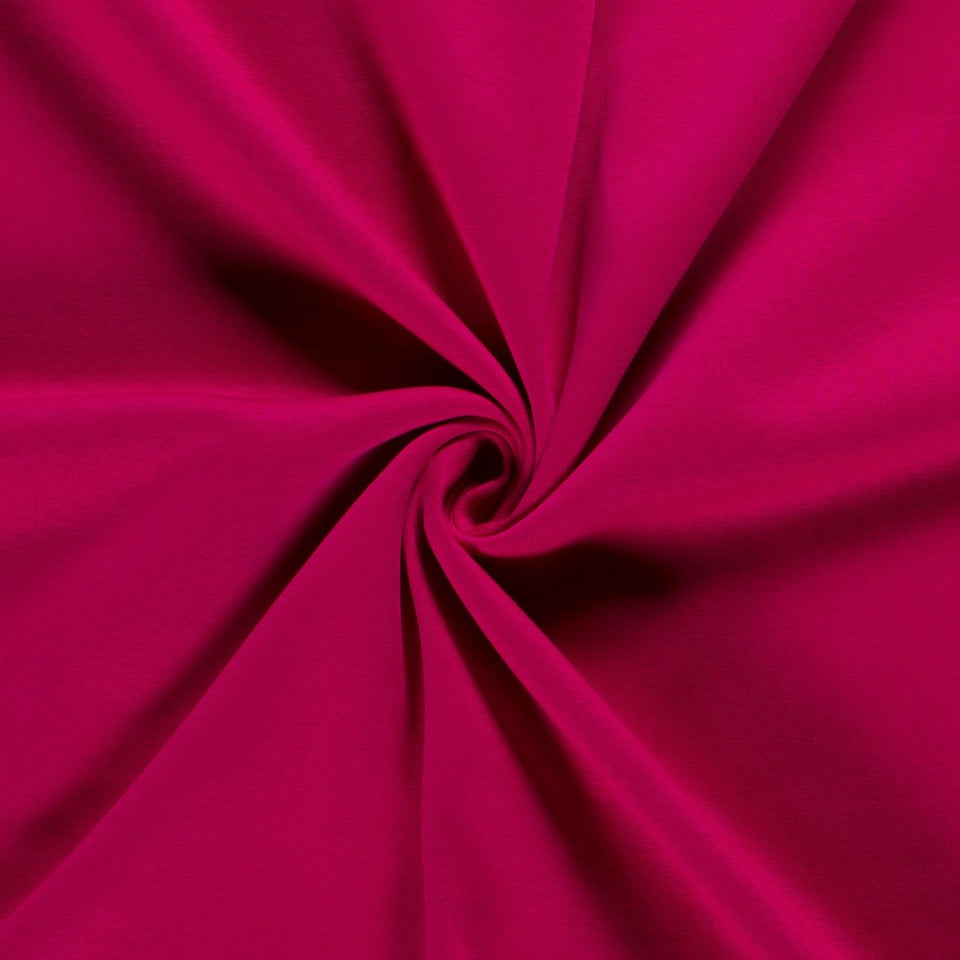 Tissu Molleton Sweat - Fuchsia