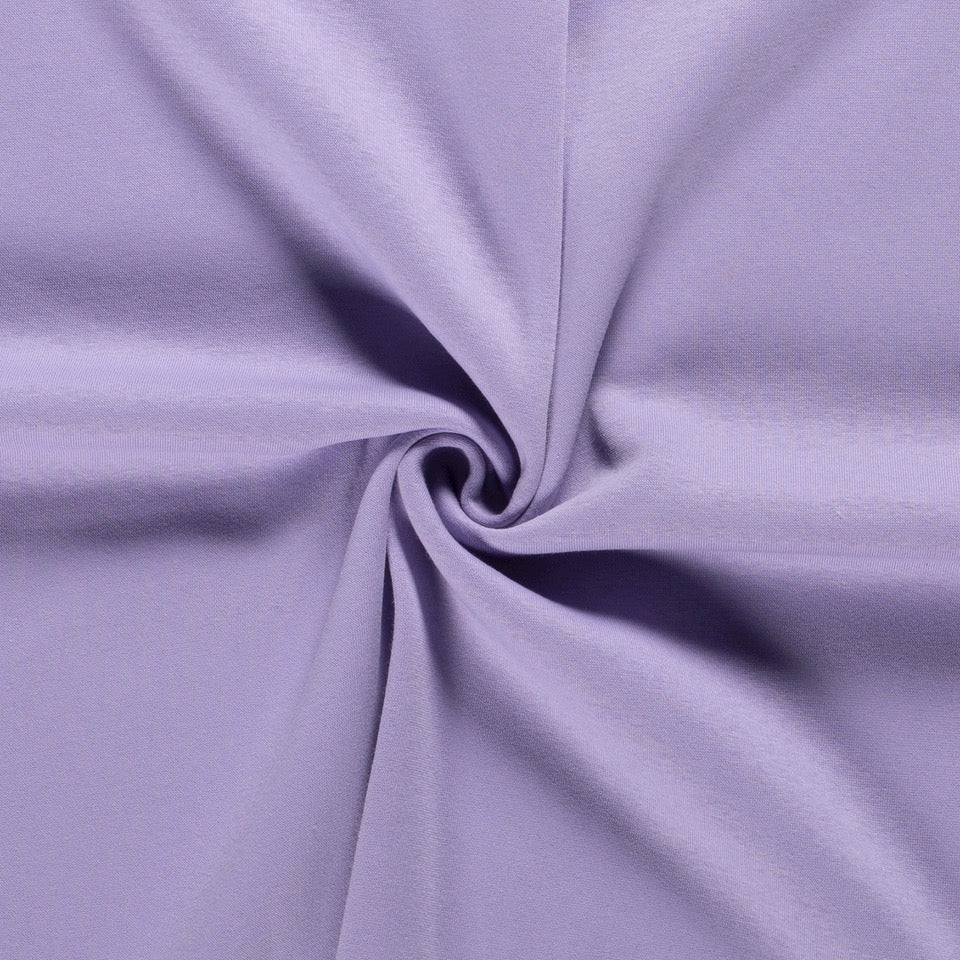 Tissu Molleton Sweat - Lilas