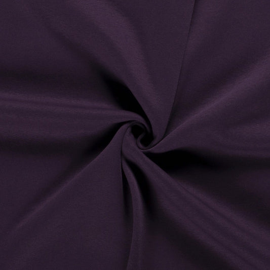 Tissu Molleton Sweat - Aubergine