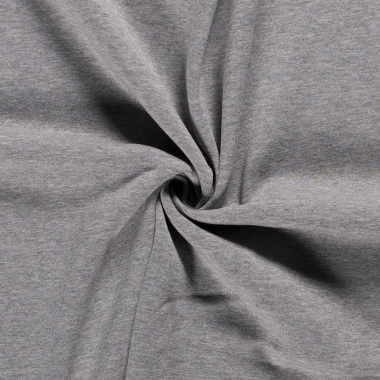 Tissu Molleton Sweat - Heather Grey