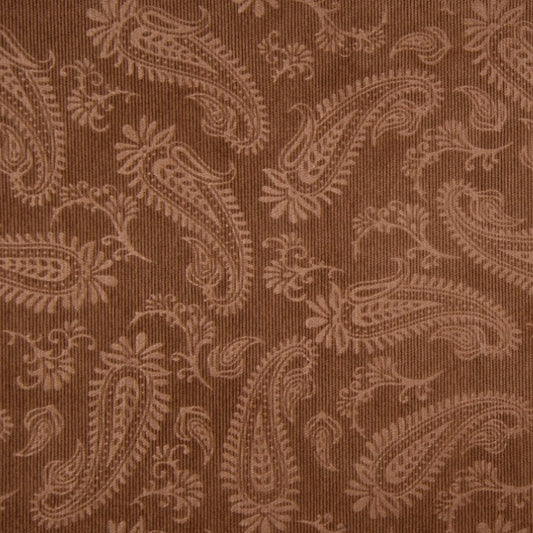 Tissu Velours Côtelé Impression Cachemire - 057