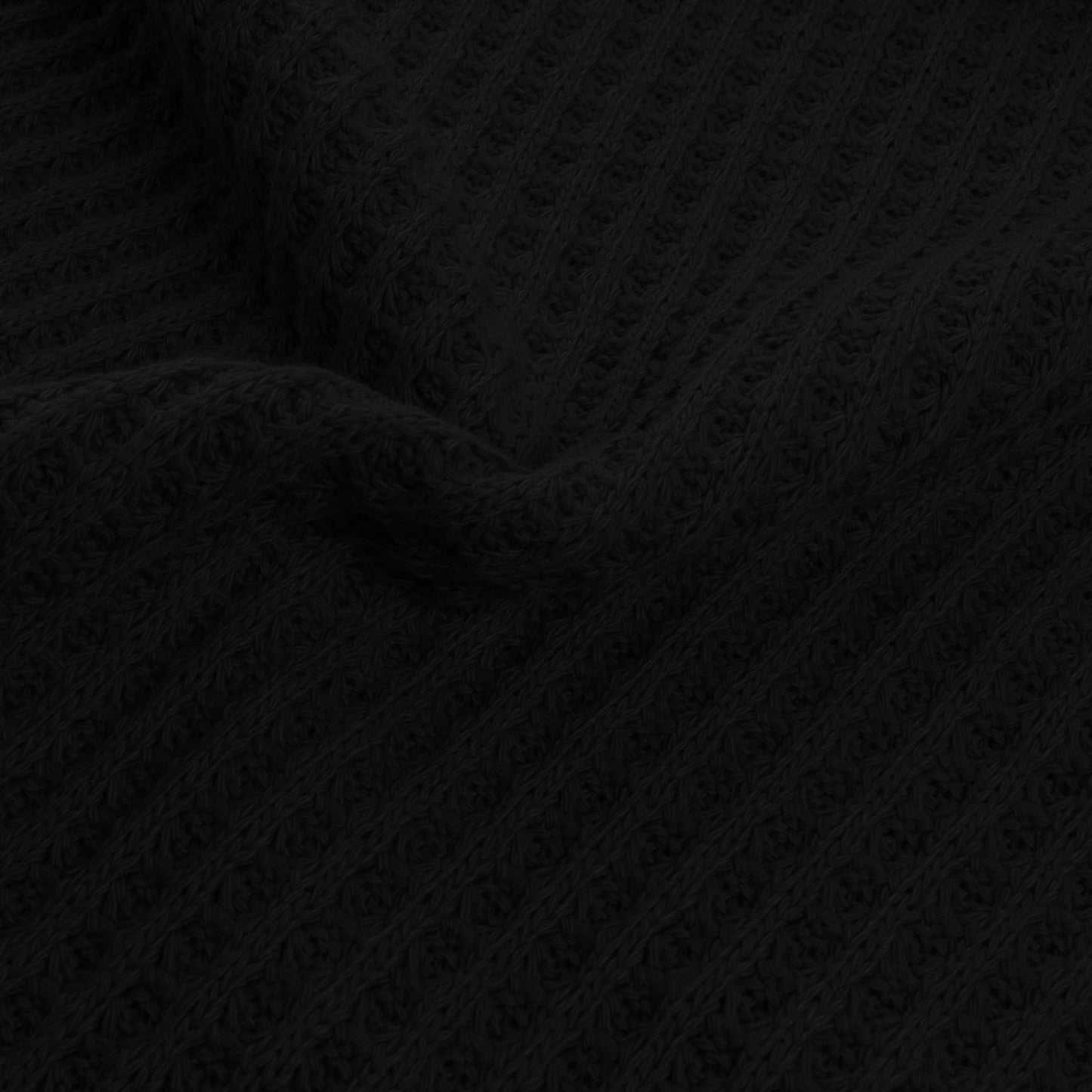Tissu Maille Pull Waffle Big Knit - 999