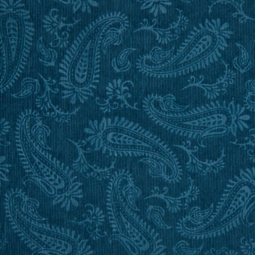 Tissu Velours Côtelé Impression Cachemire - 106