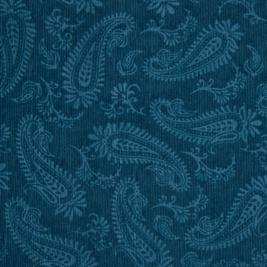 Tissu Velours Côtelé Impression Cachemire - 106
