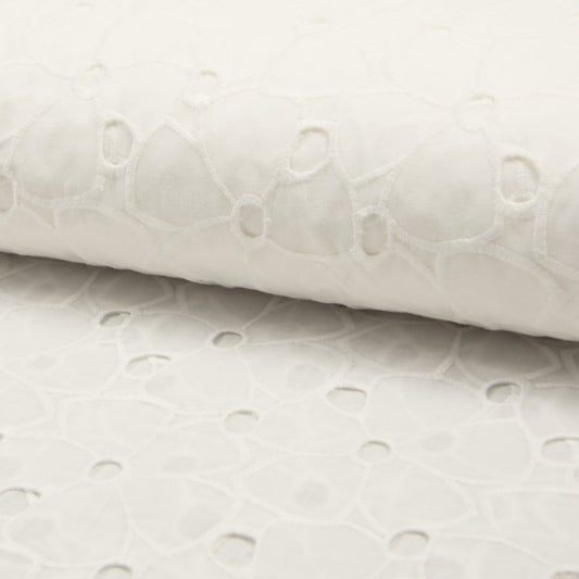 Tissu Borderie Anglaise - Ivory 151