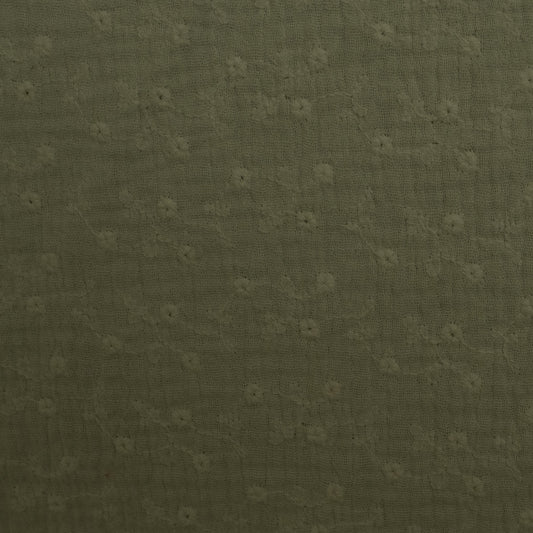 Tissu Double Gaze Brodé - 215