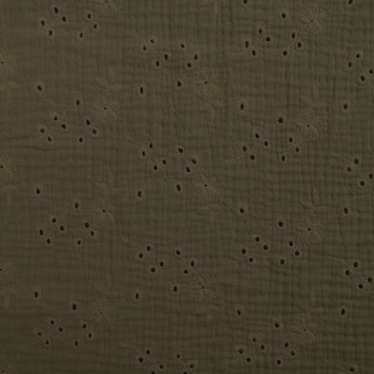 Tissu Double Gaze Brodé - 218