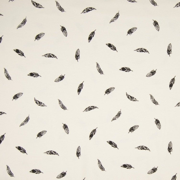 Tissu imprimé plume