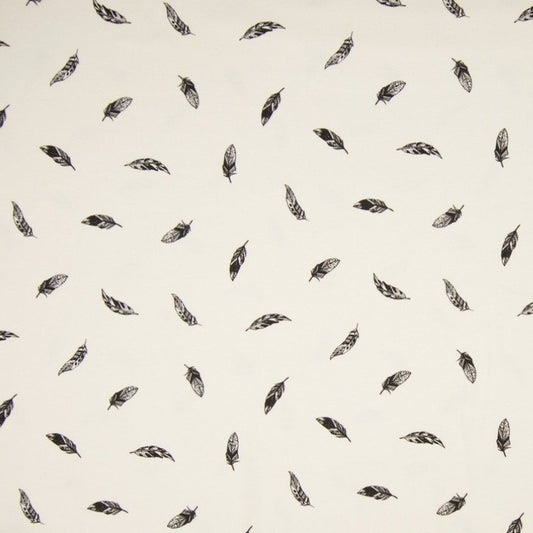 Tissu imprimé plume