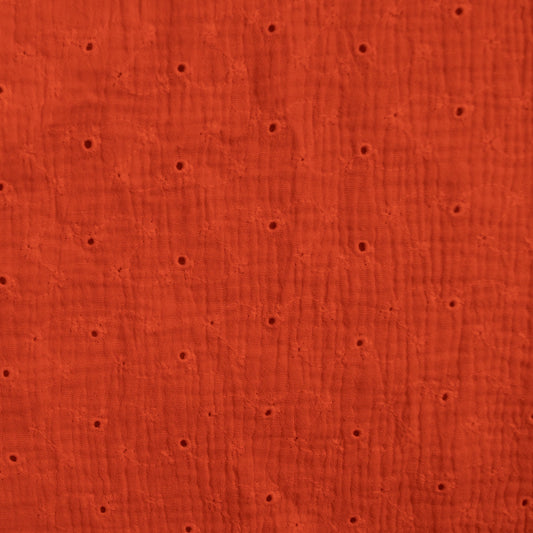 Tissu Double Gaze Brodé - 455