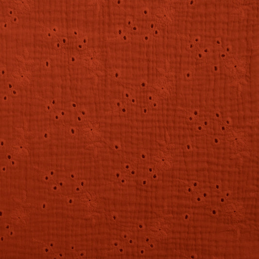 Tissu Double Gaze Brodé - 457