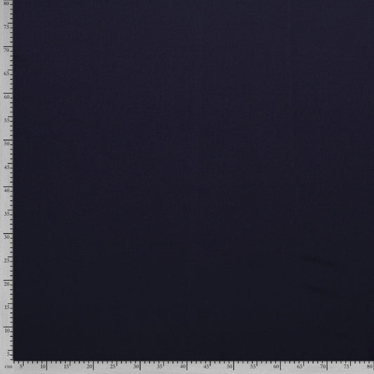 Tissu Crêpe Polyester Viscose Elasthanne - Navy
