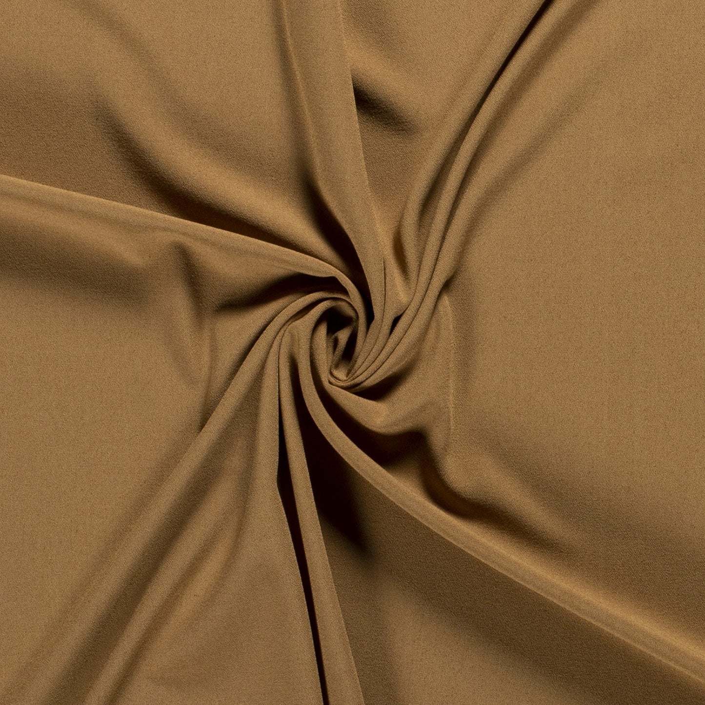 Tissu Crêpe Polyester Viscose Elasthanne - Tan