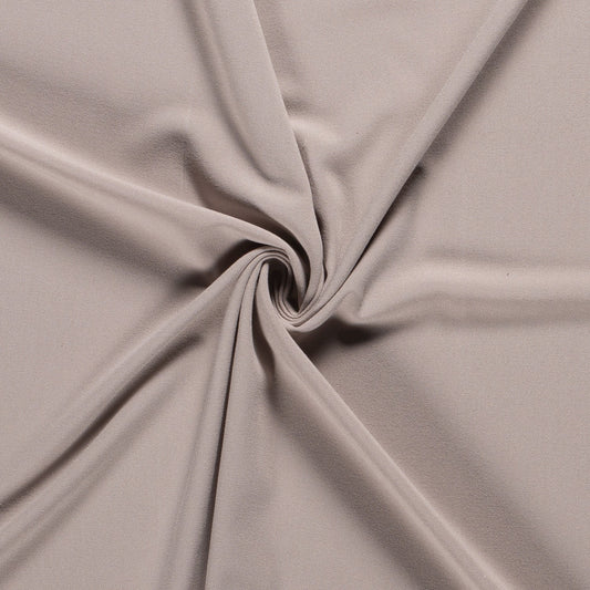 Tissu Crêpe Polyester Viscose Elasthanne - Sand