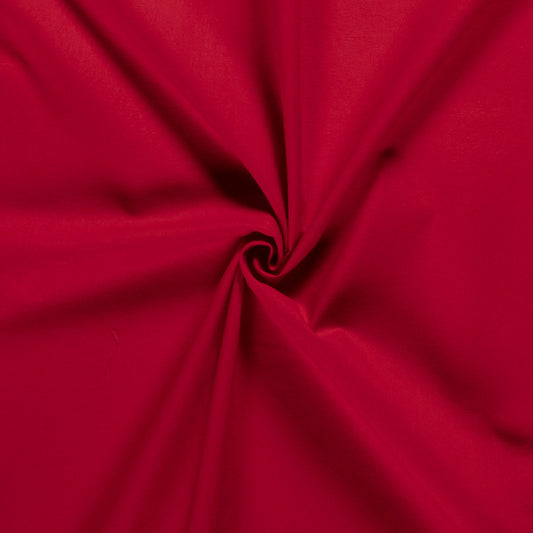 Tissu Cretonne Uni - Red