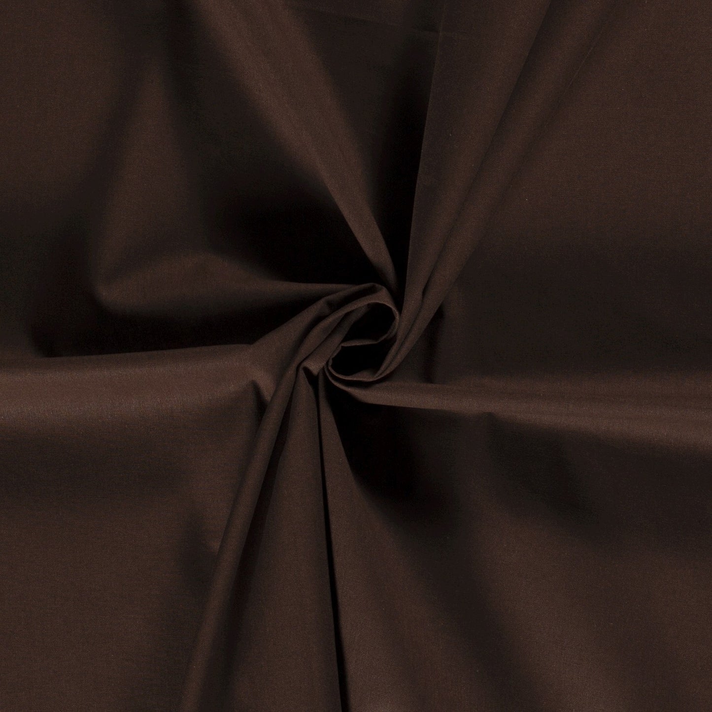 Tissu Cretonne Uni - Brown