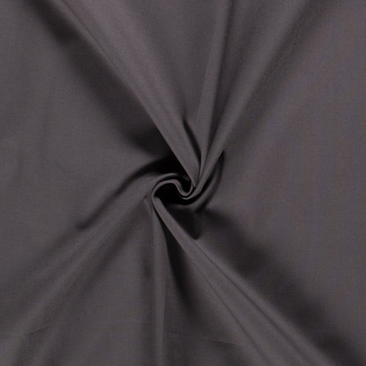 Tissu Cretonne Uni - Medium Grey
