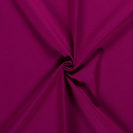 Tissu Cretonne Uni - Fuchsia