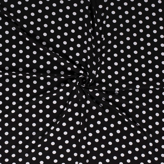 Tissu Jersey Viscose Elasthane Imrpime Gros Pois - 069
