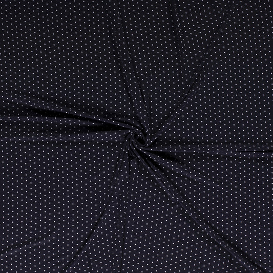 Tissu Jersey Viscose Eslasthane Imprime Pois - 008