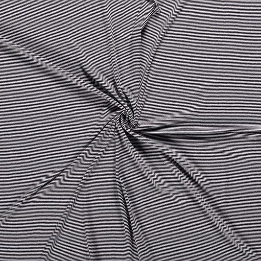Tissu Jersey Viscose Eslasthane Imprime Rayure - 069