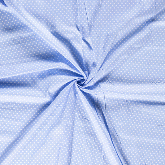 Tissu Popeline Coton Imprimé Cœur - 002