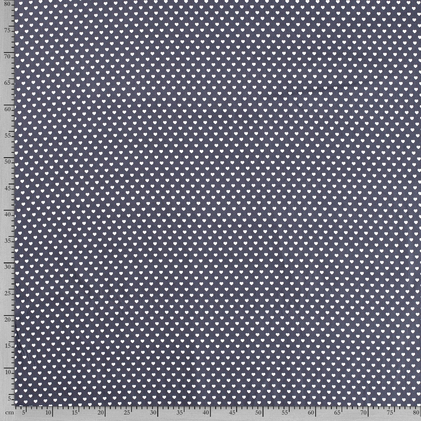 Tissu Popeline Coton Imprimé Cœur - 007