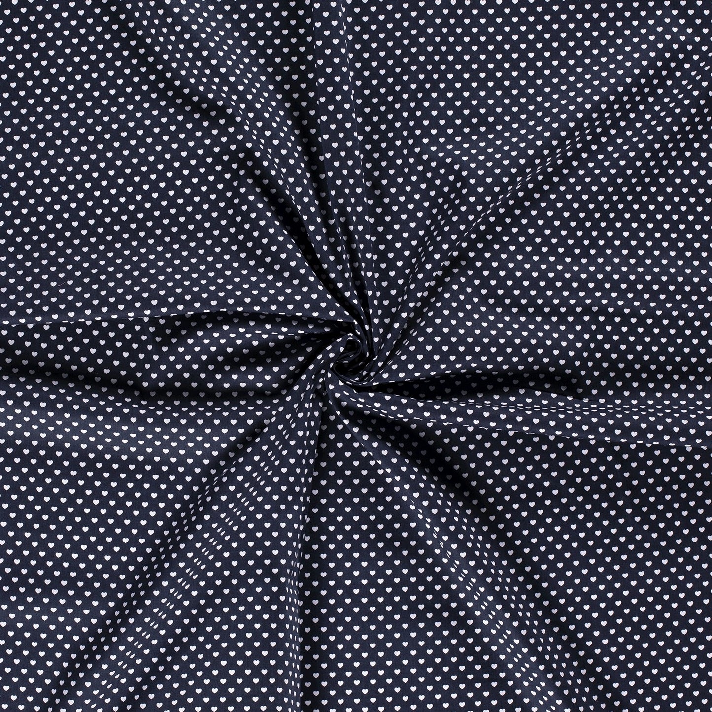 Tissu Popeline Coton Imprimé Cœur - 008