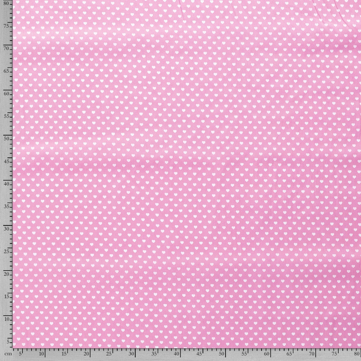 Tissu Popeline Coton Imprimé Cœur - 011