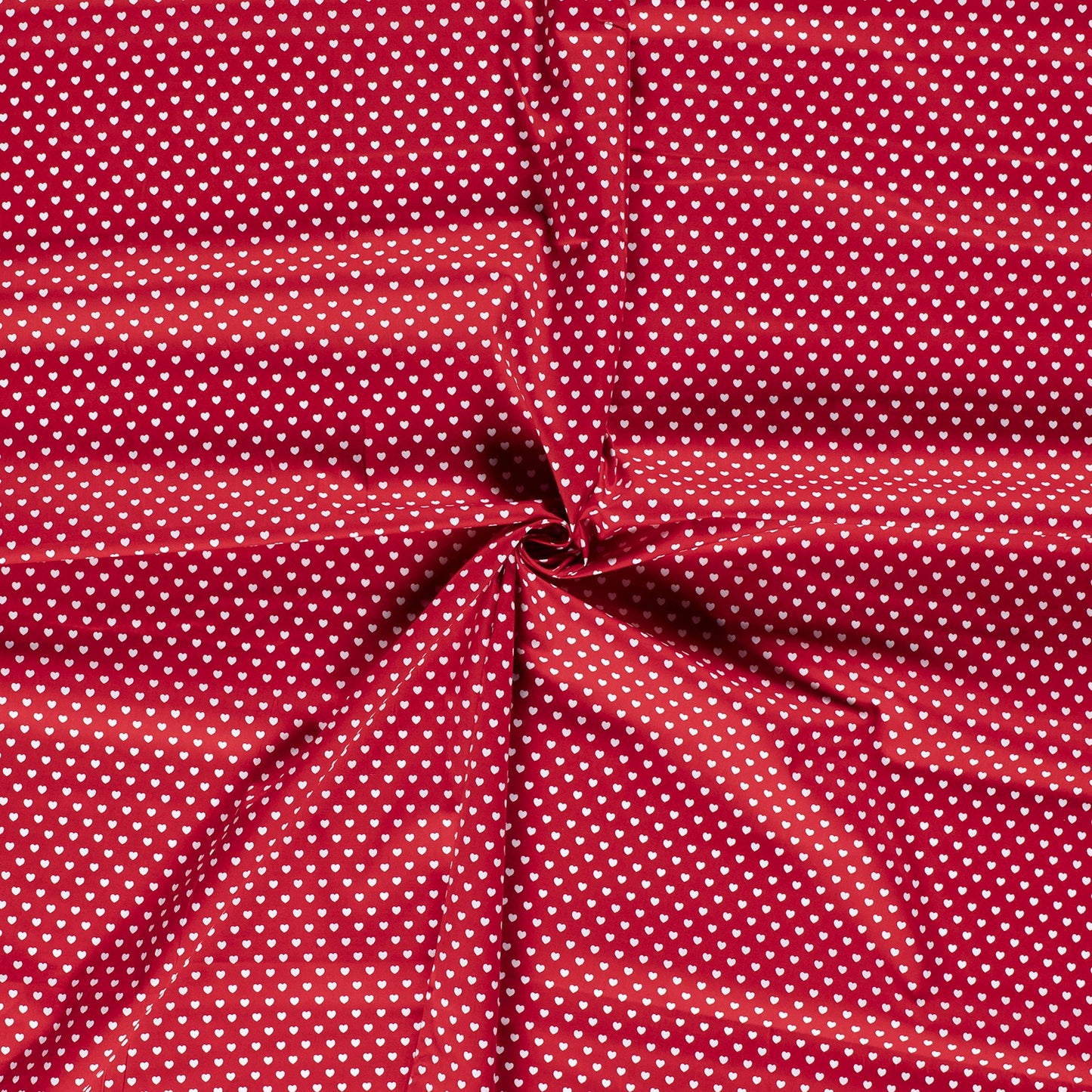 Tissu Popeline Coton Imprimé Cœur - 015