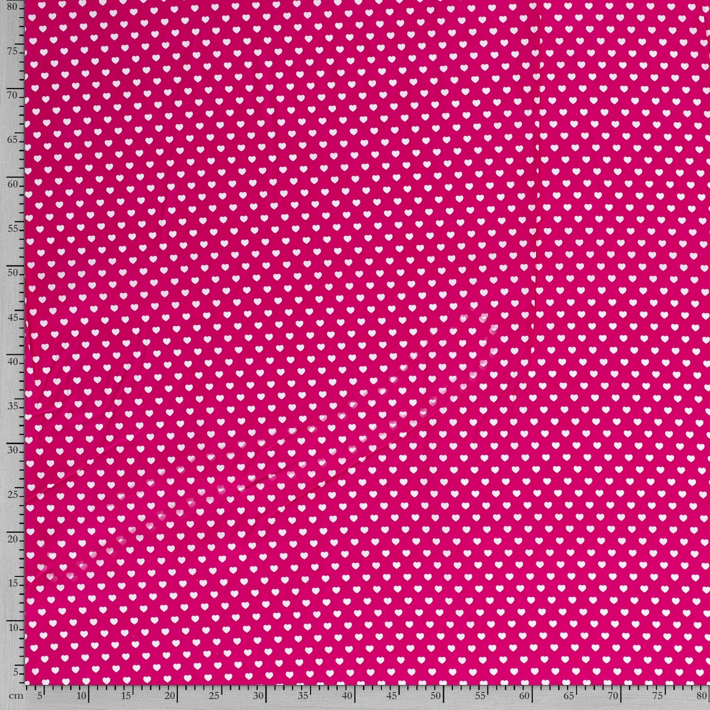 Tissu Popeline Coton Imprimé Cœur - 017