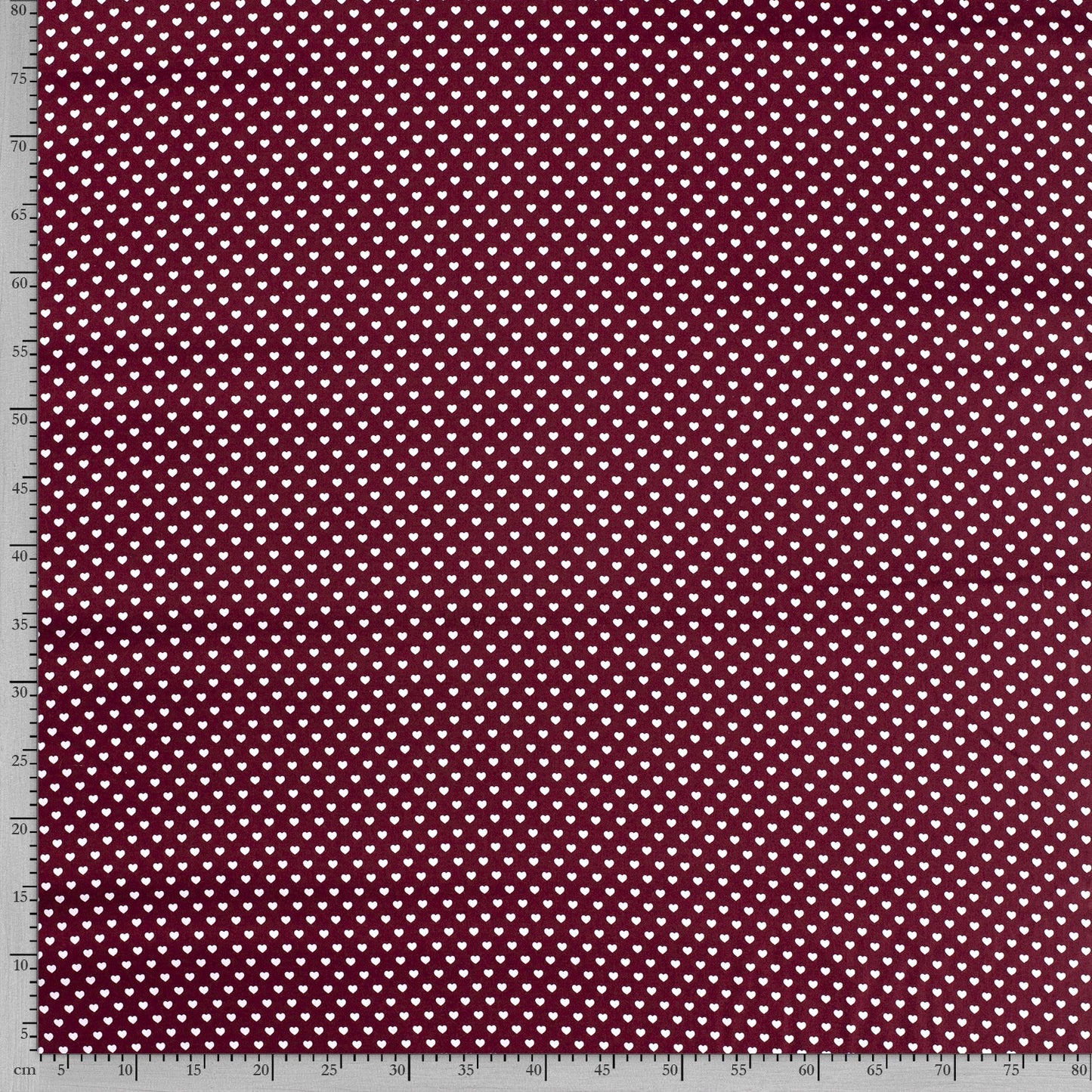 Tissu Popeline Coton Imprimé Cœur - 018