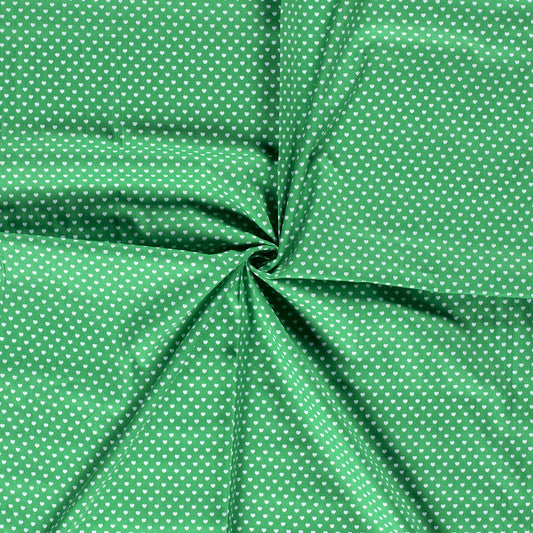 Tissu Popeline Coton Imprimé Cœur - 025