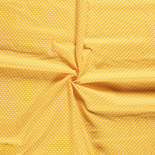 Tissu Popeline Coton Imprimé Cœur - 035