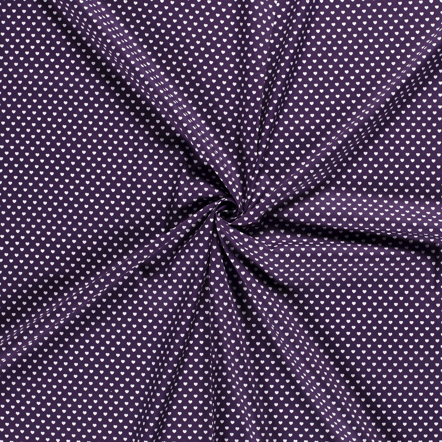 Tissu Popeline Coton Imprimé Cœur - 045