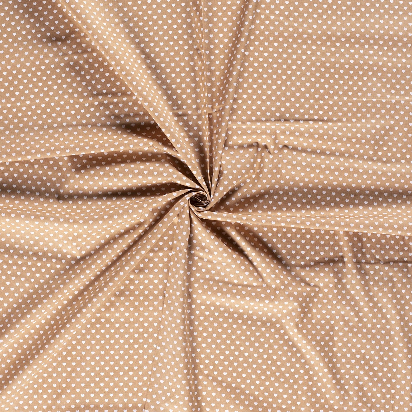 Tissu Popeline Coton Imprimé Cœur - 053