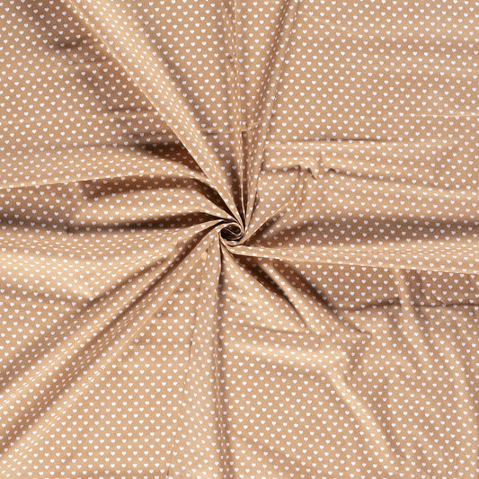 Tissu Popeline Coton Imprimé Cœur - 053